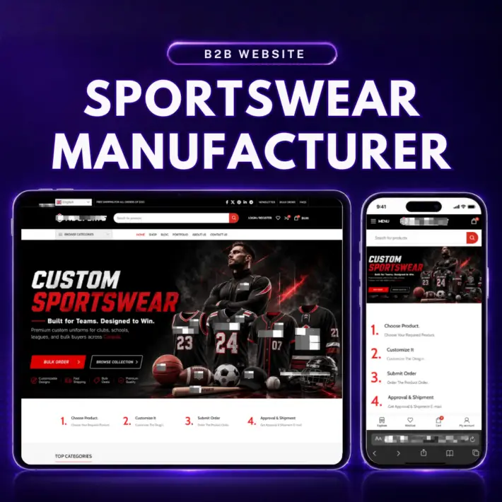 custom sportswear website