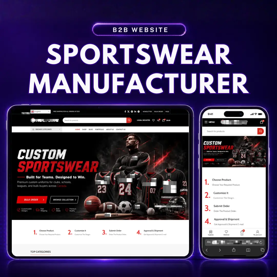 custom sportswear website